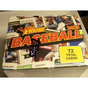 2023 Topps Heritage Baseball MLB BLASTER BOX - NEW / SEALED 8 Packs 72 Cards